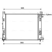 Radiator, engine cooling AVA QUALITY COOLING  - DAA2007