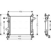 Radiator, engine cooling AVA QUALITY COOLING  - FD2373