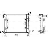 Radiator, engine cooling AVA QUALITY COOLING  - FTA2387