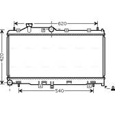 Radiator, engine cooling AVA QUALITY COOLING  - SU2065