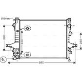Radiator, engine cooling AVA QUALITY COOLING  - VO2133