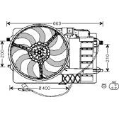 Radiator fan AVA QUALITY COOLING  - BW7506