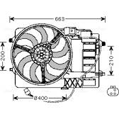 Radiator fan AVA QUALITY COOLING  - BW7516