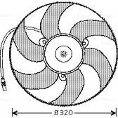 Radiator fan AVA QUALITY COOLING  - CN7519