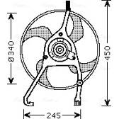 Radiator fan AVA QUALITY COOLING  - CN7538