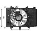 Radiator fan AVA QUALITY COOLING  - MZ7555