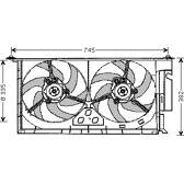 Radiator fan AVA QUALITY COOLING  - PE7537