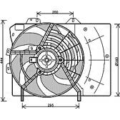 Radiator fan AVA QUALITY COOLING  - PE7539