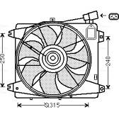 Radiator fan AVA QUALITY COOLING  - TO7555