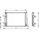 Radiator AVA QUALITY COOLING  - FTA2244