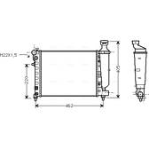 Radiator AVA QUALITY COOLING  - PEA2012
