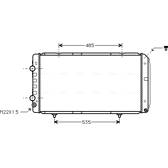Radiator AVA QUALITY COOLING  - PEA2146