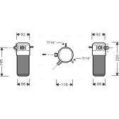 Trockner, Klimaanlage AVA QUALITY COOLING  - OLD118