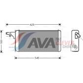 Värmeväxlare, kupévärmare AVA QUALITY COOLING  - IVA6019