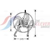 Ventilador, refrigeração do motor AVA QUALITY COOLING  - CN7538