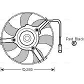 Ventilador, refrigeración del motor AVA QUALITY COOLING  - AI7504