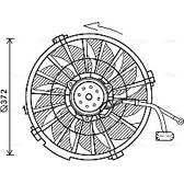Ventilador, refrigeración del motor AVA QUALITY COOLING  - PE7555