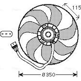 Ventilador, refrigeración del motor AVA QUALITY COOLING  - VN7521