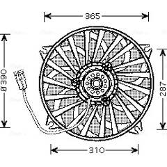 Ventilateur moteur AVA QUALITY COOLING CN7533 MISTER AUTO