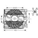 Ventilateur (refroidissement moteur) AVA QUALITY COOLING  - BW7509
