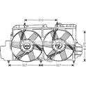 Ventilateur (refroidissement moteur) AVA QUALITY COOLING  - CN7520