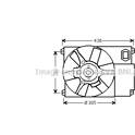 Ventilateur (refroidissement moteur) AVA QUALITY COOLING  - CN7541