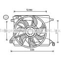 Ventilateur (refroidissement moteur) AVA QUALITY COOLING  - FD7560