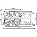 Ventilateur (refroidissement moteur) AVA QUALITY COOLING  - FD7563