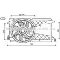 Ventilateur (refroidissement moteur) AVA QUALITY COOLING  - FD7566