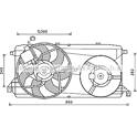 Ventilateur (refroidissement moteur) AVA QUALITY COOLING  - FD7580