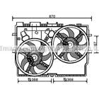 Ventilateur (refroidissement moteur) AVA QUALITY COOLING  - FT7584