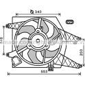 Ventilateur (refroidissement moteur) AVA QUALITY COOLING  - RT7548