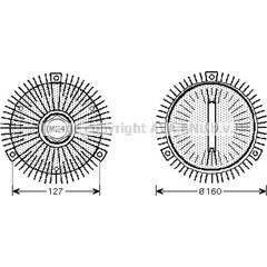 Visco-coupleur AVA QUALITY COOLING  - BWC323