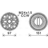 Visco-coupleur AVA QUALITY COOLING  - BWC392