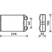 Wärmetauscher, Innenraumheizung AVA QUALITY COOLING  - BW6426