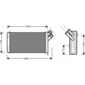 Wärmetauscher, Innenraumheizung AVA QUALITY COOLING  - CN6129