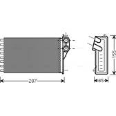 Wärmetauscher, Innenraumheizung AVA QUALITY COOLING  - CNA6232
