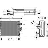 Wärmetauscher, Innenraumheizung AVA QUALITY COOLING  - FTA6304