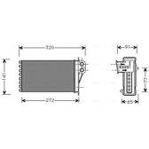 Wärmetauscher, Innenraumheizung AVA QUALITY COOLING  - PEA6356