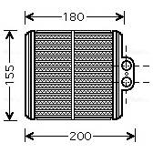 Wärmetauscher, Innenraumheizung AVA QUALITY COOLING  - SZ6093