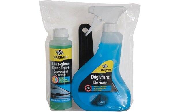Bardahl Winter Kit (Ice Scraper, Defrost -25 ° and Concentrated Washer)