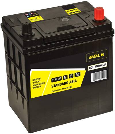 Batterie de voiture BOLK 35Ah/300A 