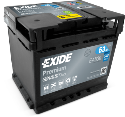 Batterie de voiture EXIDE 53Ah/540A 