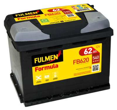 Batterie de voiture FULMEN 62Ah/540A 