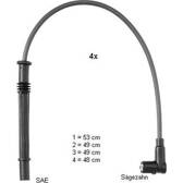 Juego de cables de encendido BERU - ZEF1604