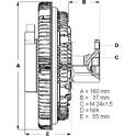 Koppeling, radiateurventilator BERU - LK007