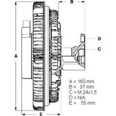 Koppeling, radiateurventilator BERU - LK010