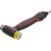 Mallet with interchangeable head - with rotating handle with reversible ratchet for bits - 3 in 1 BGS DIY - 20800