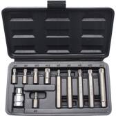 Bit set 10 mm (3/8") Polygon female (for XZN) 11 pieces BGS DIY - 5030