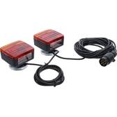Luzes de reboque com suporte magnético - 2 peças BGS DIY - 80960